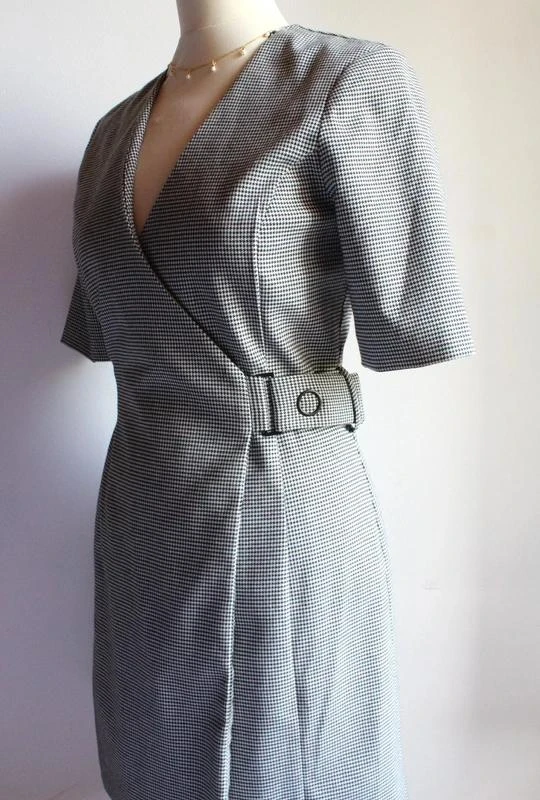 Black and white houndstooth Mango dress – photo 3